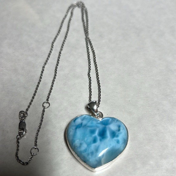 Larimar a Dominican Republic Precious Stone Necklace (authentic) - Picture 2 of 12